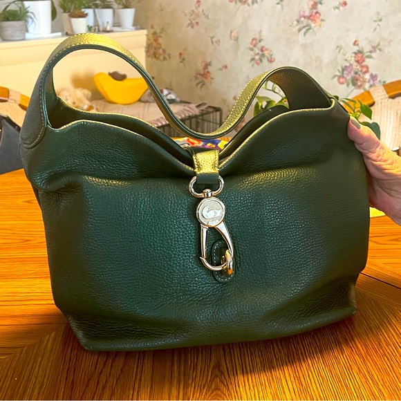 Dooney & Bourke Handbags - Green Leather Hobo Bag